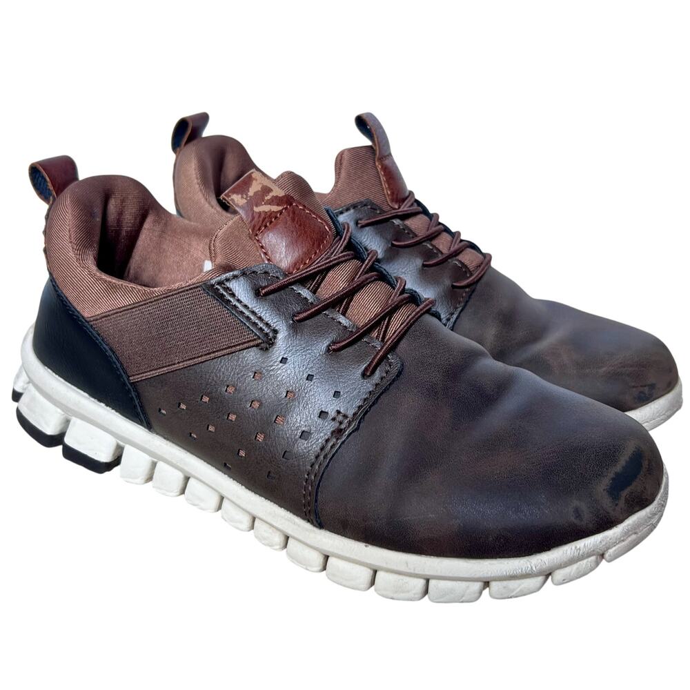 Uniform Slip On Brown Sneakers Boys 4.5 Deer Stags Betts Jr NoSox Shoes School